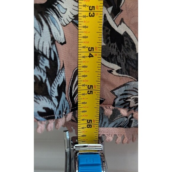 For Love & Lemons Gracie Maxi Dress Women's Size Medium Nude Floral Lined Dress - Picture 6 of 6